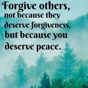 Forgiveness quote about peace